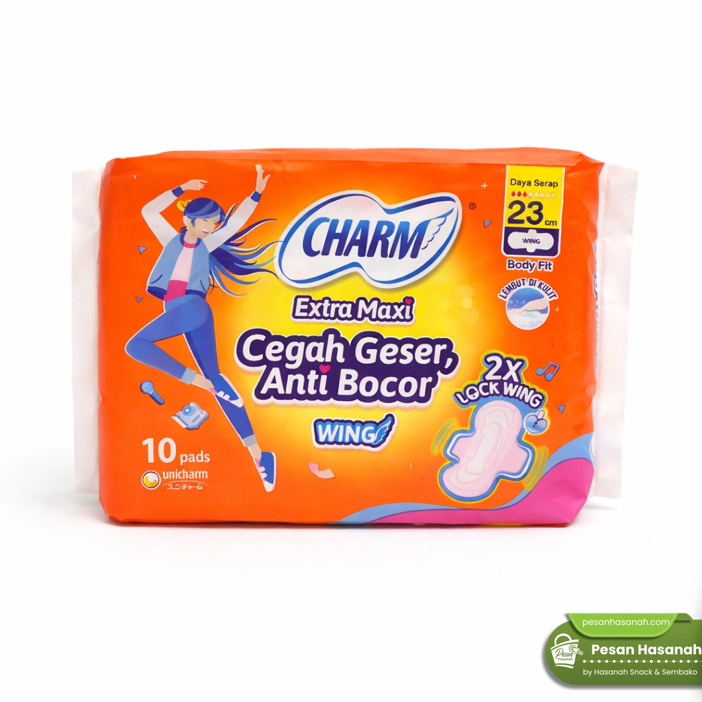 Charm Body Fit Extra Maxi Wing 23 Cm Isi 10