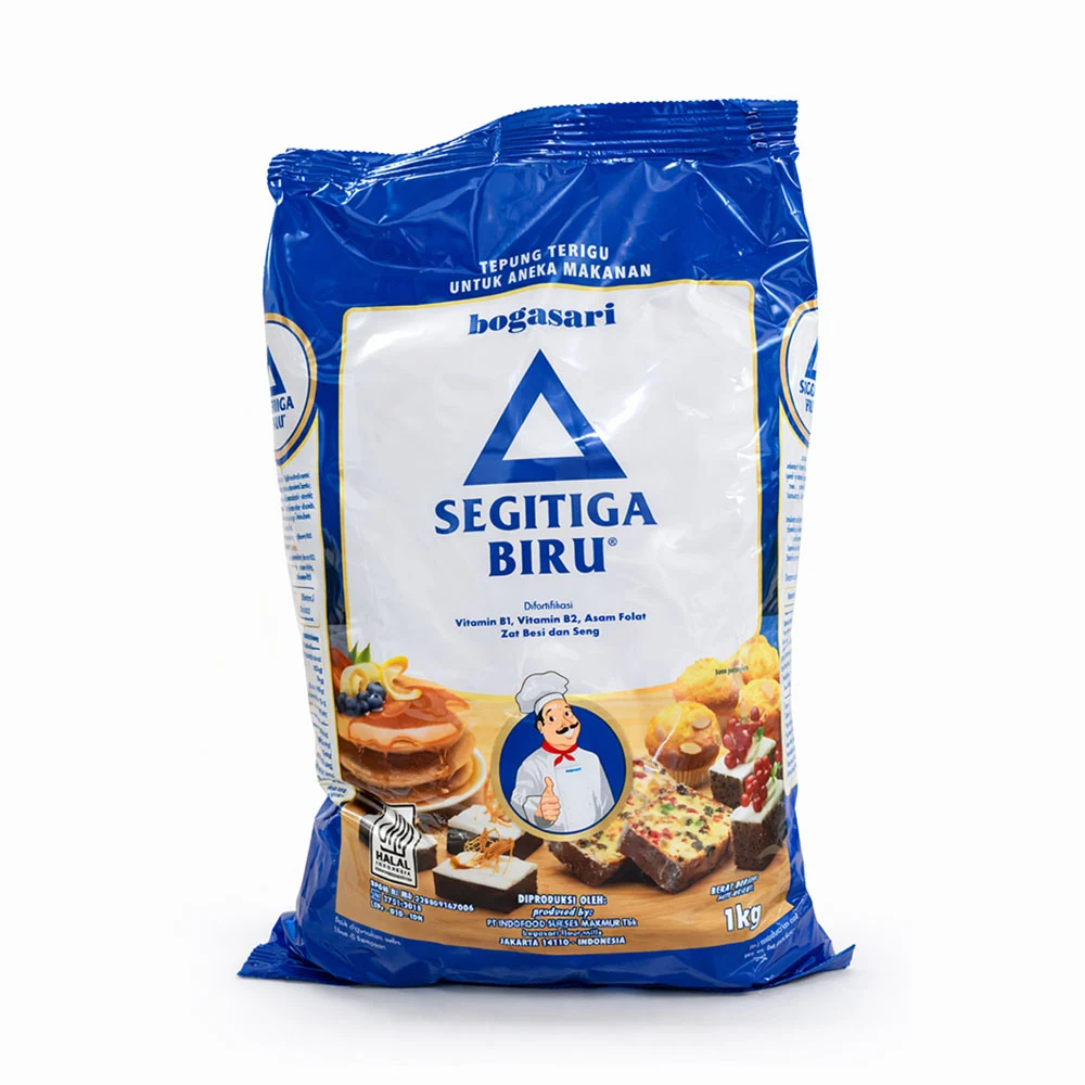 Tepung Terigu Bogasari Segitiga Biru 1 Kg