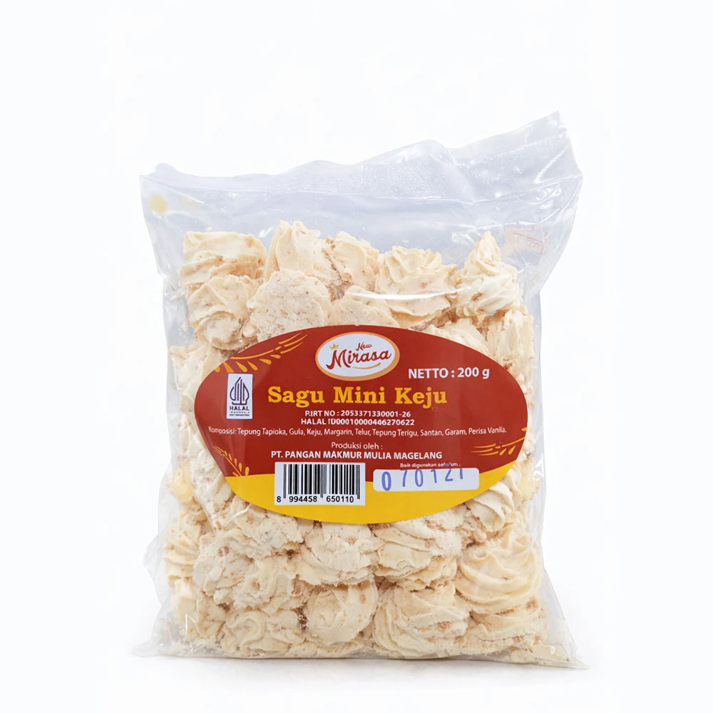Snack New Mirasa Sagu Mini Keju 200 G