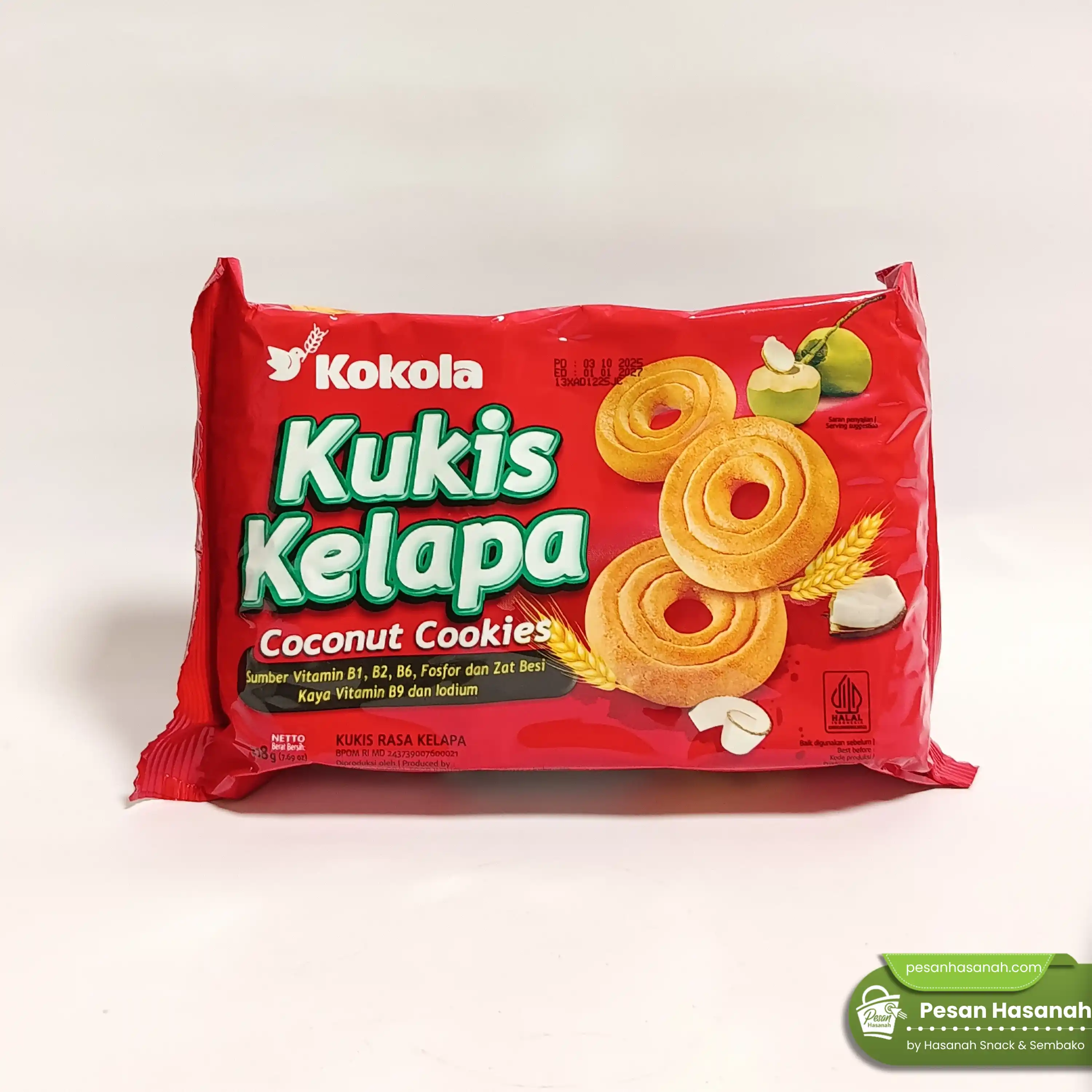 Kokola Kukis Coconut 218 G