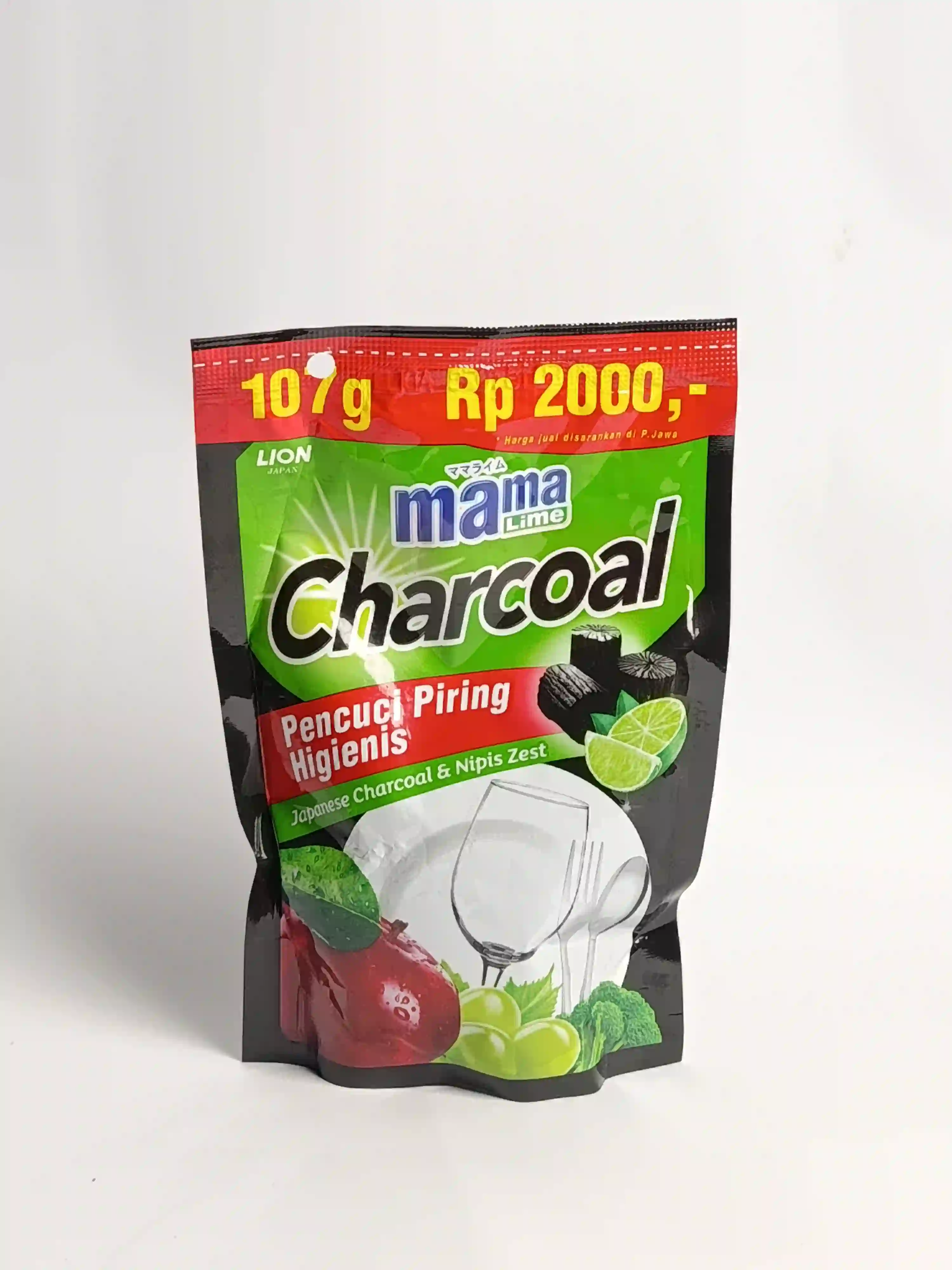 Sabun Cuci Piring Mama Lime Charcoal 120 Ml