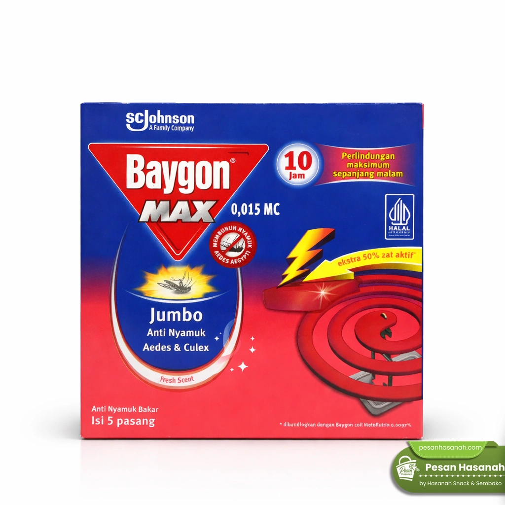 Obat Nyamuk Bakar Baygon Max Fresh Scent